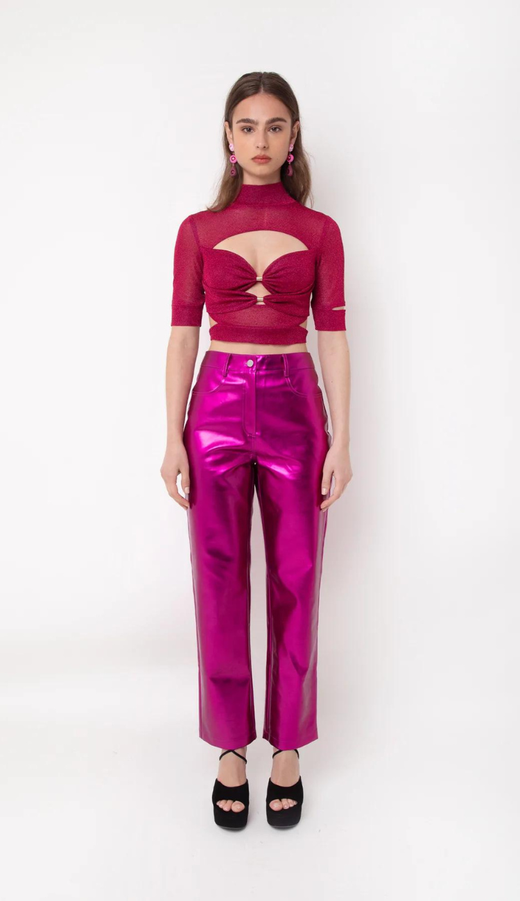 Your Future GF Metallic Pant Set - Fuchsia | Fashion Nova, Matching Sets |  Fashion Nova